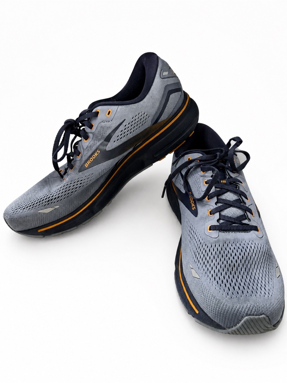 Men’s Brooks Ghost 15 Gray Running Shoes size 14 Athleisure comfort core